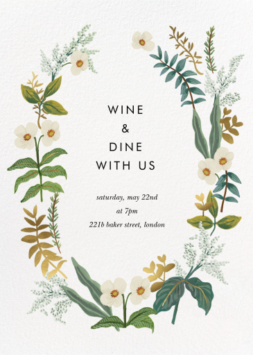 Meadow Garland - Garden Party Invitation by Rifle Paper Co.