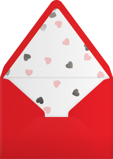 Confetti Hearts - Paperless Post Envelope