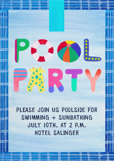 Pool Party - Pool Party Invitation by Paperless Post