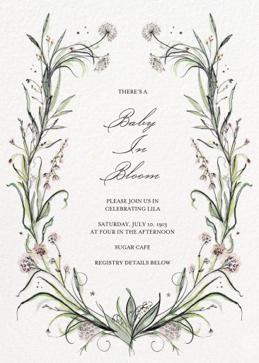 Flowering Branch - Baby Shower Invitation by Kirby x Art