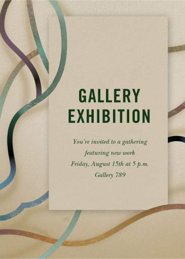 Biotic - Art Exhibition Invitation by Kelly Wearstler