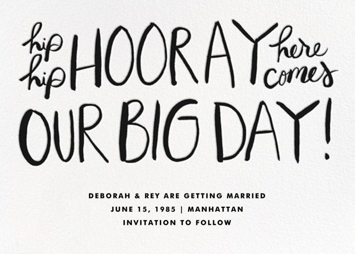 Hip Hip Hooray - Invitation by Linda and Harriett