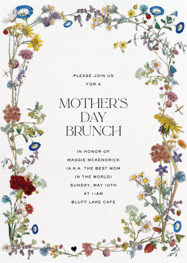 Strawberry Fields - Mother's Day Invitation by Stephanie Fishwick