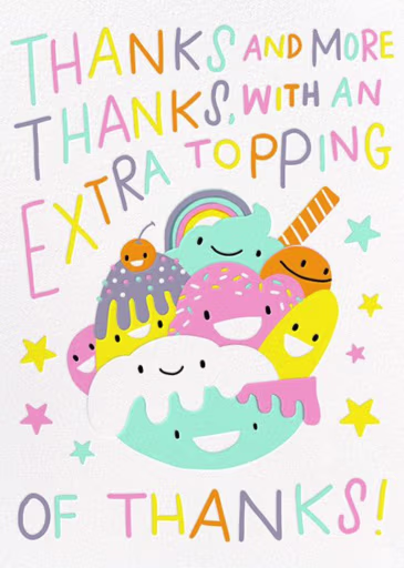 Thanks on Top - Thank You Card by Hello!Lucky