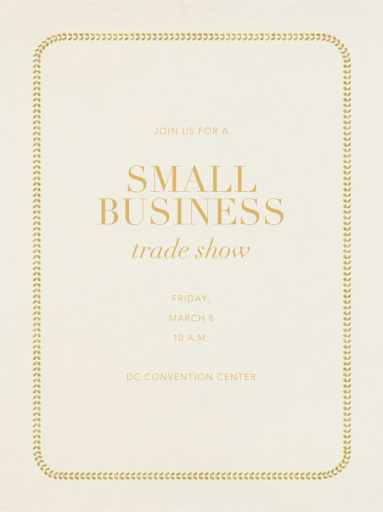 Leaf Inner Bevel Border by Paperless Post