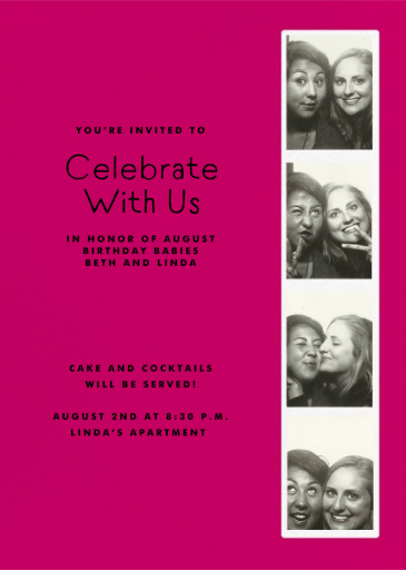 Photo Booth - Birthday Invitation by Paperless Post