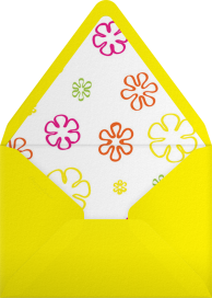 Radiant Birthday Cake - Paperless Post Envelope