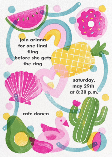 Pool Floats - Bridal Shower Invitation by Paperless Post