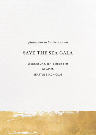 Simple Brushstroke - Gala Invitation by Sugar Paper