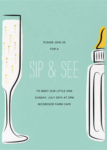 Milk Bar - Sip and See Invitation by Paperless Post