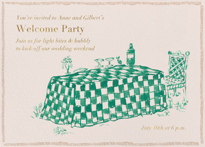 Wine and Dine - Welcome Party Invitation by Iris + Marie