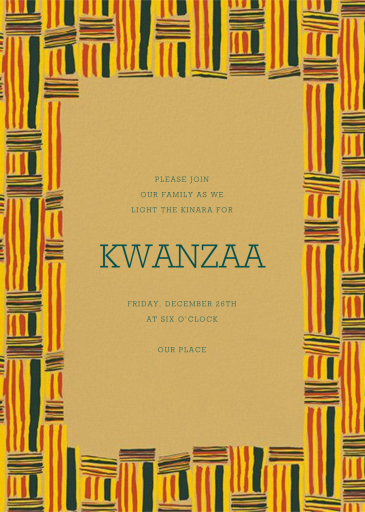 Kente - Kwanzaa Invitation by Paperless Post
