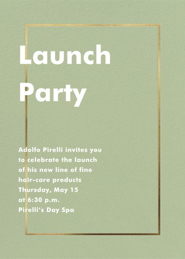 Fillet - Launch Party Invitation by Paperless Post