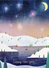 Boats and Fireworks (Josie Portillo) by Red Cap Cards