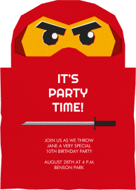 Ninja Cutout by Paperless Post