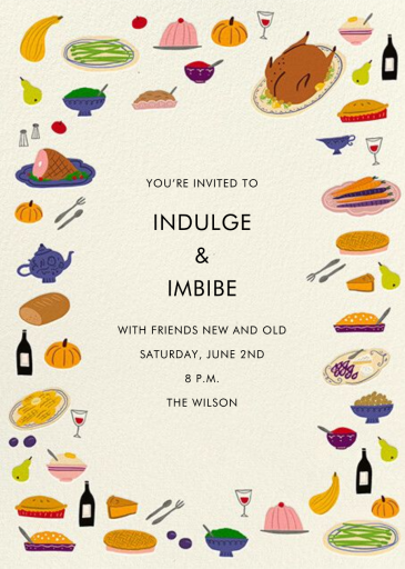 Overflowing Table - Dinner Party Invitation by Hello!Lucky