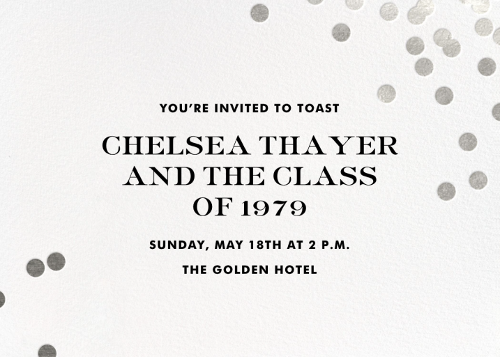 Confetti kate spade new york - Graduation Party Invitation by kate spade new york