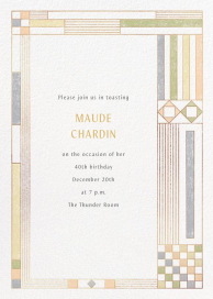 Deco Asymmetry - Birthday Invitation by Paperless Post