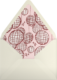 Disco Ball Curtain Invitation Envelope