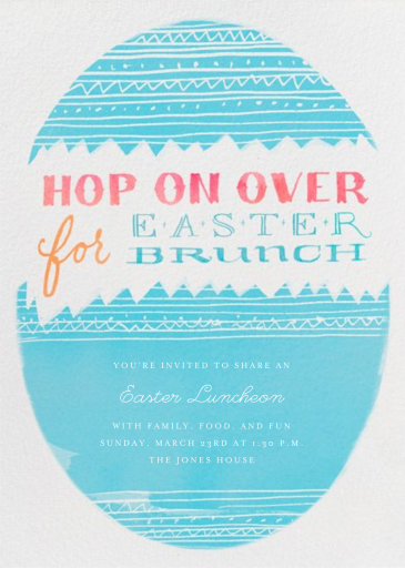 Hop on Over - Invitation by Crate & Barrel