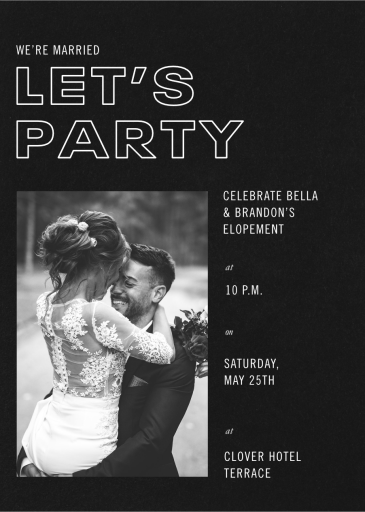 Show Bill - Elopement Party Invitation by Paperless Post