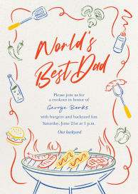 Grillin and Chillin - Father's Day Invitation de Paperless Post