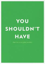 Parenthetical Thanks - Thank You Card by kate spade new york