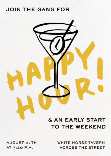 Time to Sip - Invitation by Rob Wilson