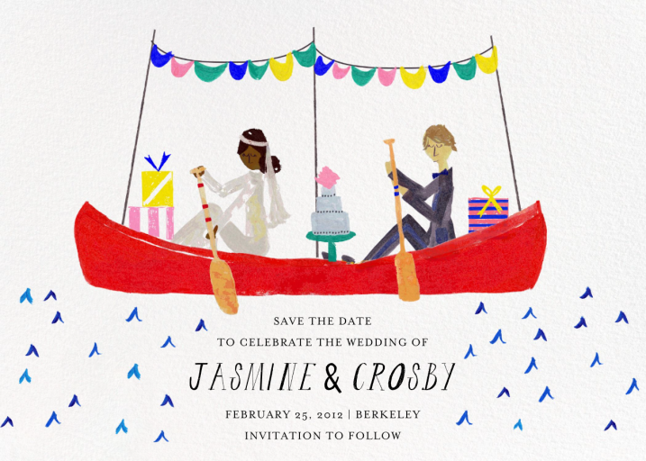 Paddle to Bliss (Invitation) - Save the Date by Mr. Boddington's Studio