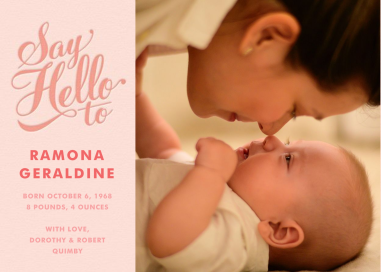 Say Hello to... Baby Gear (Photo) by Paperless Post