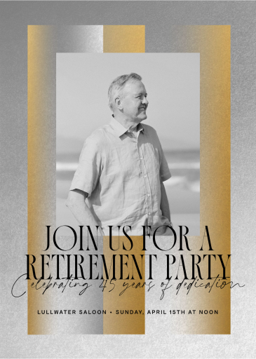Gradient Squares - Retirement and Farewell Party Invitation by Paperless Post