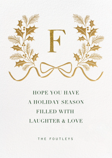 Holly Laurel - Holiday Card by Paperless Post