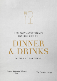 Perfect Pairing - Business Dinner Invitation by Paperless Post