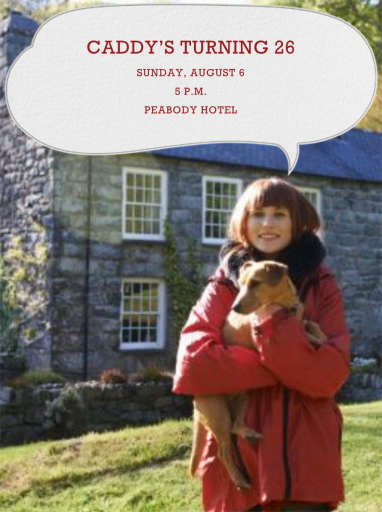 Speech Bubble - Birthday Invitation by Paperless Post