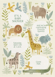 Safari Squad - Baby Shower Invitation by Paperless Post