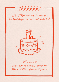 Petit Gâteau - Sweet 16 Invitation by Pulp Templates Co.