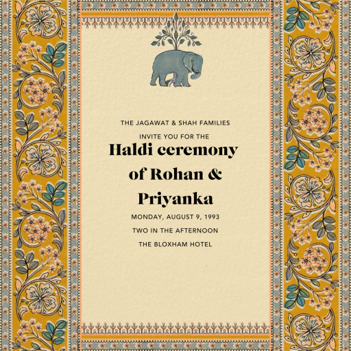 Naima - Indian Wedding Invitation by Anita Dongre