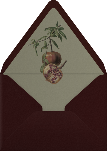 Pomegranates and Flowers - Open Sea Design Co. Envelope
