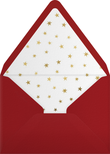 Festive Holiday Cake Invitation Envelope
