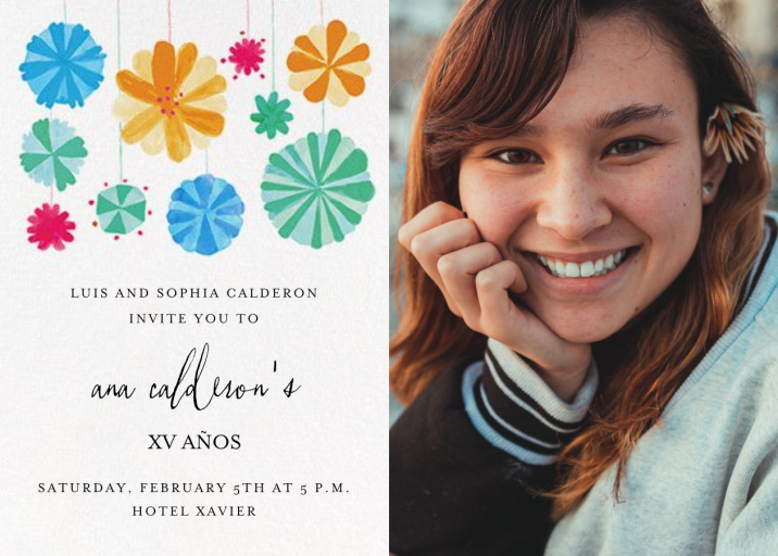 Blow Up the Balloons (Photo) - Quinceañera Invitation by Mr. Boddington's Studio