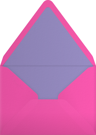 Retro Rainbow Stars Invitation Envelope