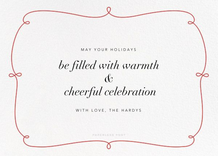 Love is All Around - Holiday Card by Paperless Post - Back