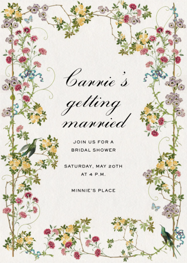 Petite Perch - Bridal Shower Invitation by Stephanie Fishwick