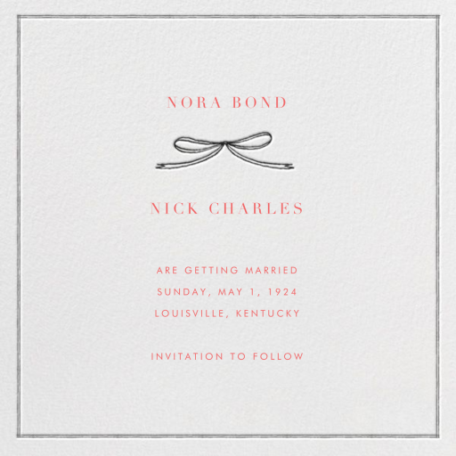 Be My Beau - Save the Date by Paperless Post