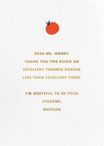 Wise Fruit - Teacher Appreciation Invitation by Hello!Lucky - Back