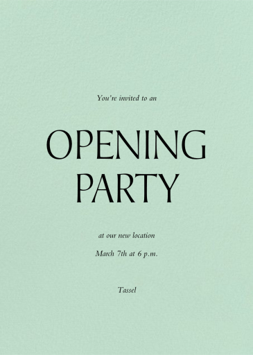 Mint - Launch Party Invitation by Paperless Post