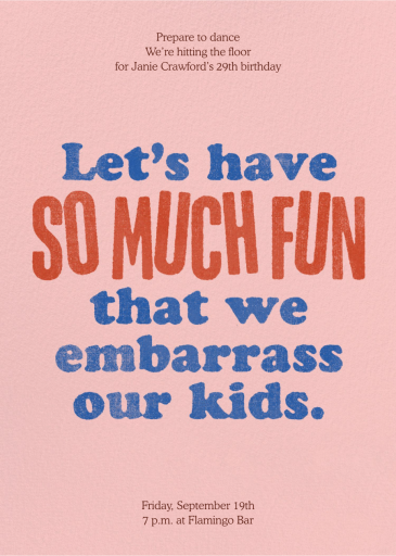 Parental Rights - Birthday Invitation by Derek Blasberg