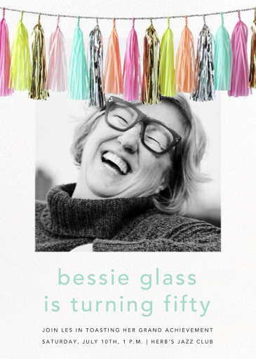 Glimmer Photo - Birthday Invitation by CONFETTISYSTEM