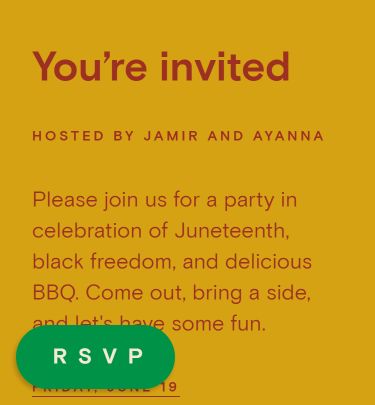 Juneteenth Cookout event details