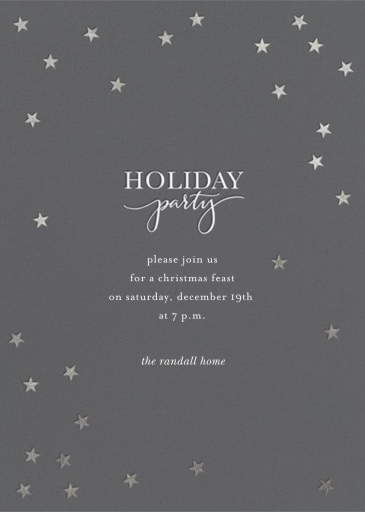 Starry Holidays - Holiday Party Invitation by Sugar Paper
